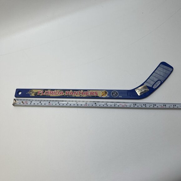 NHL Officially Florida Panthers Mini Hockey Stick USA Made Blue Sher-Wood NEW - Picture 6 of 6